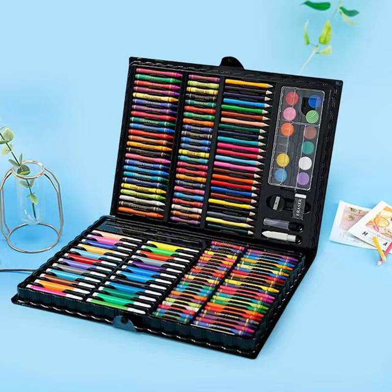 168pcs Paintbrush Set, Drawing Stationery Watercolor Pencils Crayons  Colored Pencils Art Supplies, Gifts For Christmas 、Halloween 、Thanksgiving  Gifts
